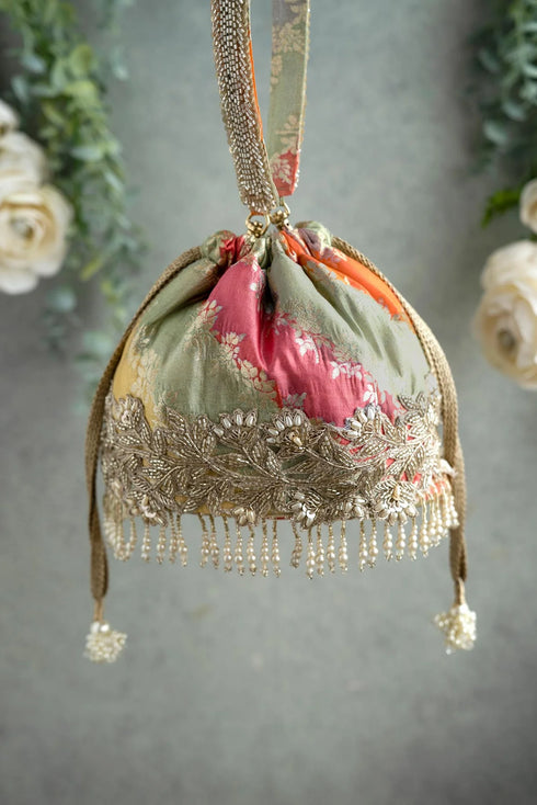 Abstract Bucket Bag